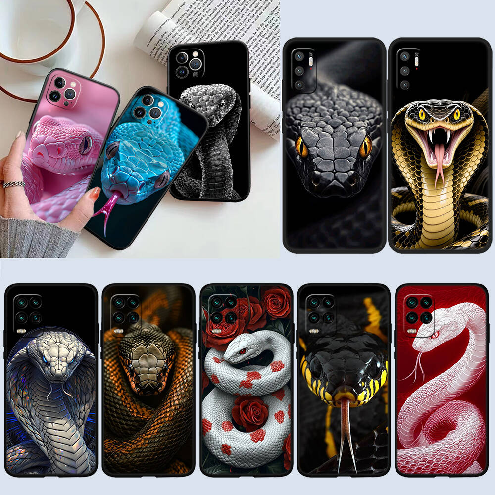 Чехол 'Змея Кобра' для Samsung Note 20 10 S25 Plus Ultra Lite FE M20 M21 M30 M31 M51 A11 A26 A51 A52 A53 A56 A70 A71 A72 A73