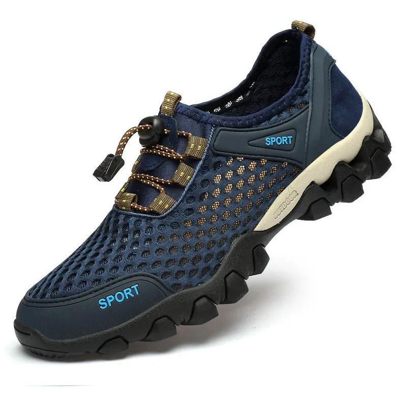 Water Shoes for Men Slip On Breathable Beach Aqua Shoes Outdoor Hiking Wading Travel Shoes Quick Drying Sneakers Male