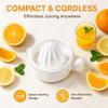 White Lemon Squeezer Double Layer Fruit Press Portable Manual Citrus Juicer  Juice Making