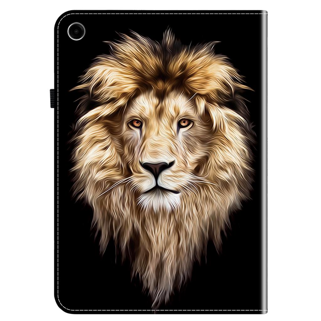 Кожаный чехол для Samsung Galaxy Tab A11+ с принтом, подставка, чехол для планшета с отделениями для карт