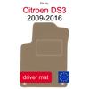 Velour Driver Floor Mat For Citroen C3 Ii Hatchback (2009-2016)