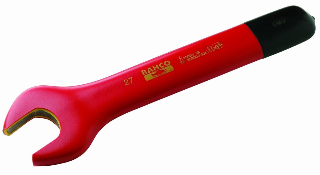 BAHCO Insulated Open-End Spanner, 1000V, 19mm, 6MV-19