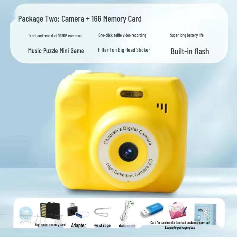 Двойная HD цифровая камера Polaroid для кампуса и вечеринок - Передает фотографии на телефон - Доступно 12 цветов