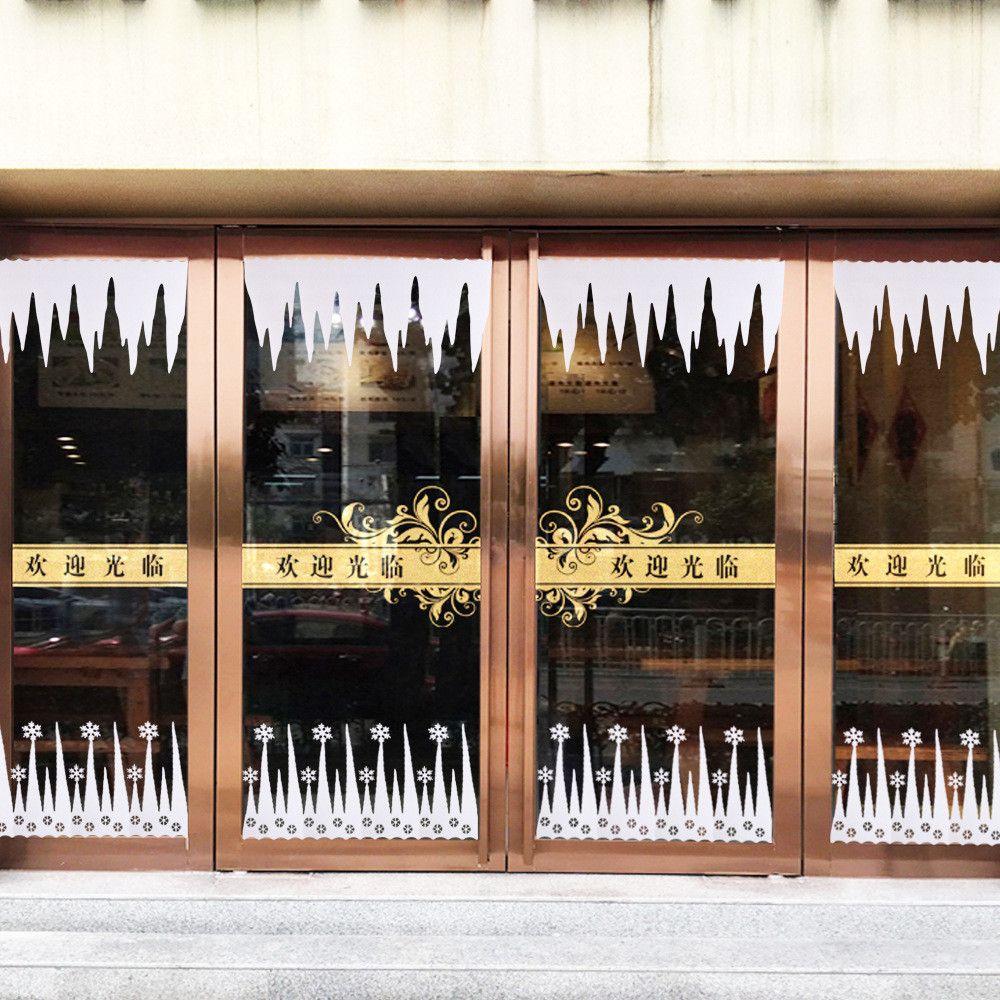 Ice Bar Artifical White Snowflake Simulated Snowflake Christmas Icicles Snowflake Ice Strip