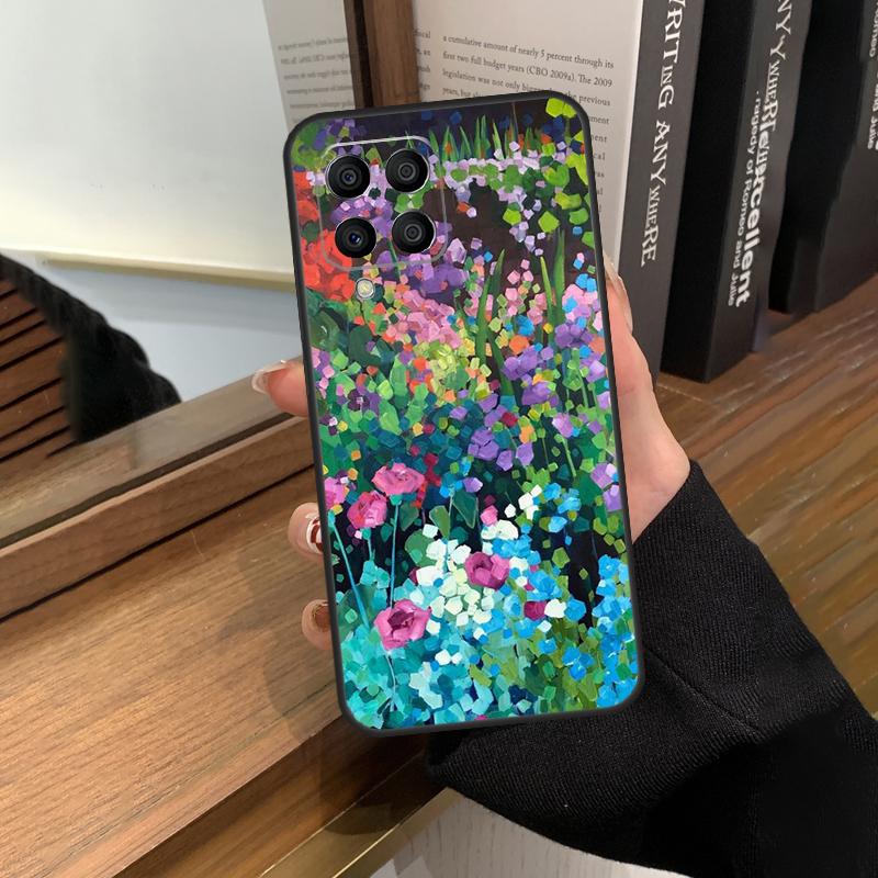 Яркая Цветочная Живопись Художественный Чехол Для Samsung Galaxy M56 M06 M16 M36 M52 M32 M12 M54 M34 M14 M35 M55 M15 M11 M31 M13 M53
