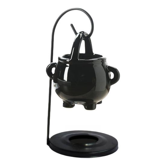 Юшэн Подвесной Языческий Котел Масляная Лампа Восковая Горелка Аромадиффузор с Ручкой Керамический Подсвечник для Чайной Свечи Ведьма Хэллоуин Украшение