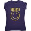 Женская футболка Nirvana: Желтое счастливое лицо