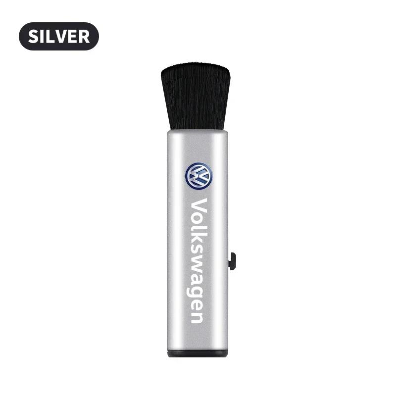 VW For Volkswagen Retractable Car Air Vent Cleaning Brush Car Badge Detail Dust Remover For Volkswagen VW GTI Rline R Golf Amaro