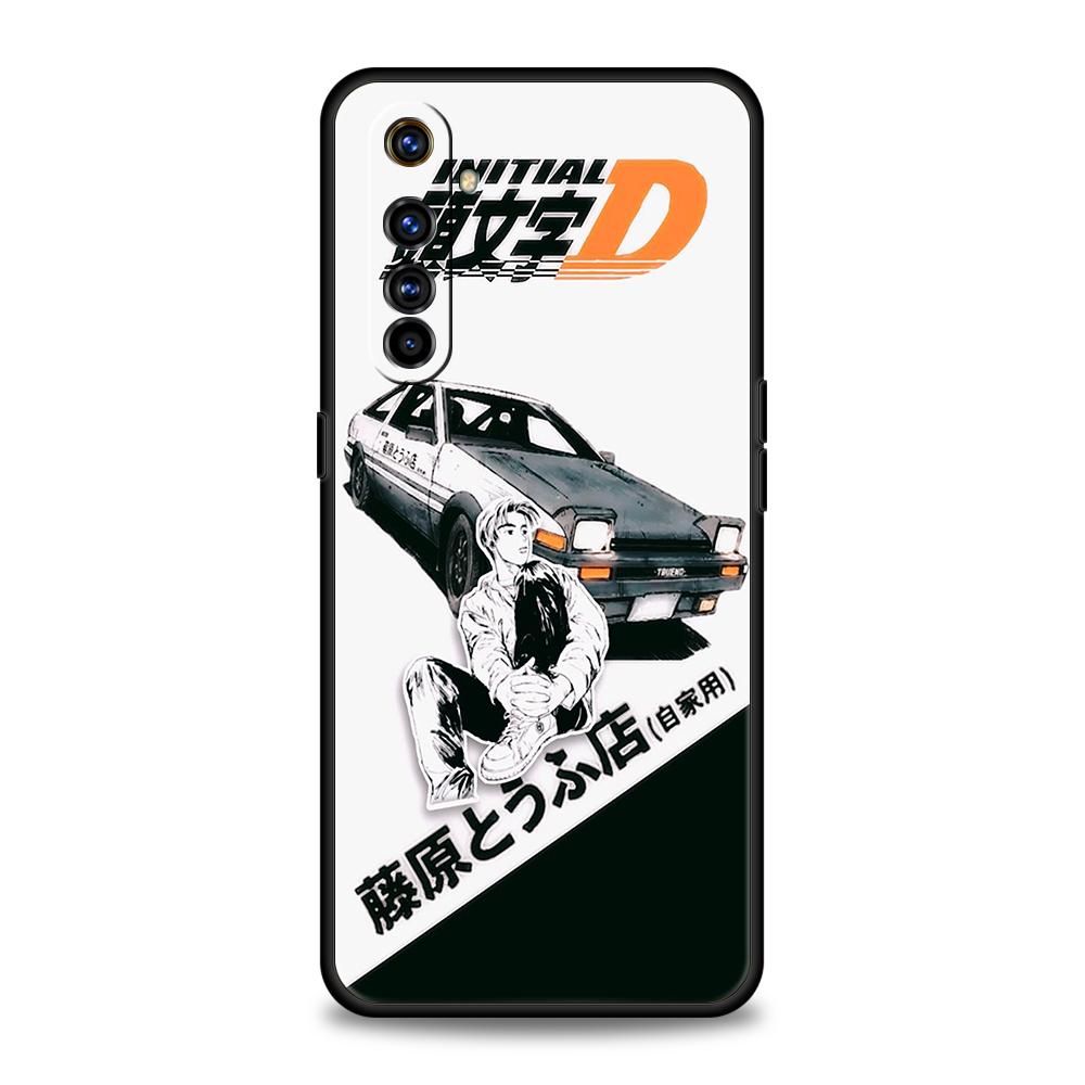 Чехол для телефона Initial D AE86 для Realme 8 9 Pro Plus 8i 9i 6 7 GT2 C21 C25 C3 C11 11 Pro 5G Plus Ударопрочный силиконовый чехол Capa Сумка