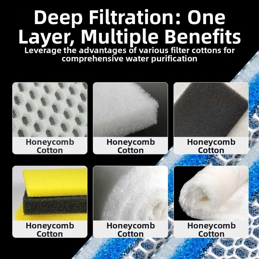 Reusable Biochemical Filter High-Density Fish Tank Filter Media Foam  Aquarium Accessories