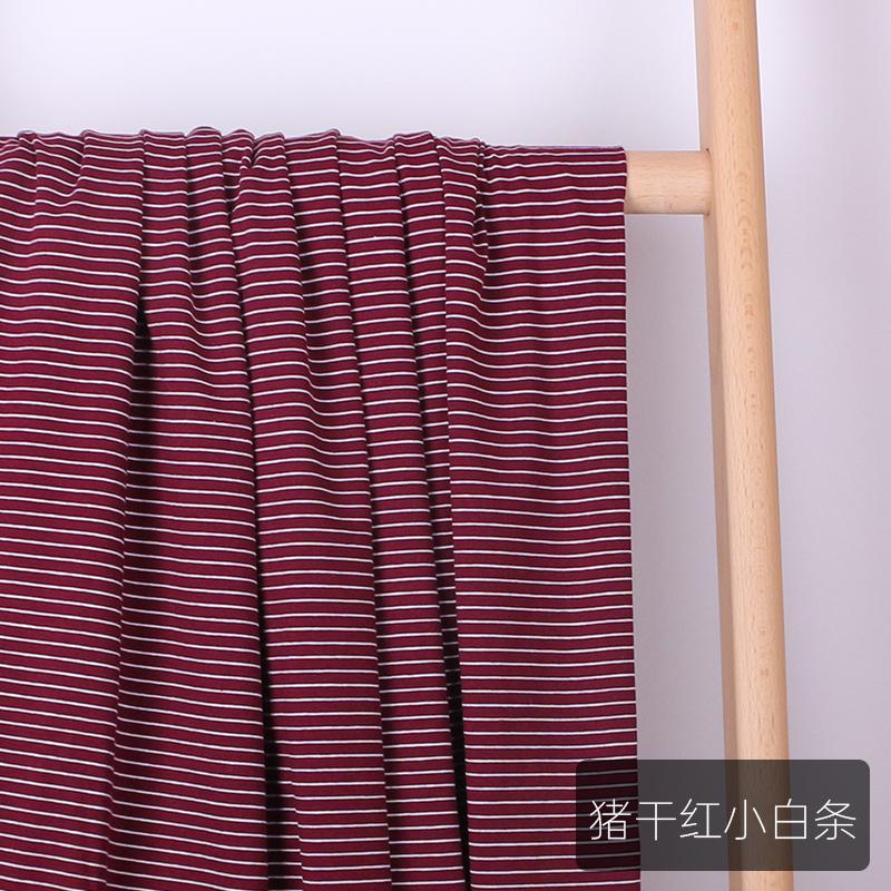 Широкая полоска 1 мм 100% хлопок вязаный эластичный трикотаж для шитья одежды своими руками ткань 165 см шириной 100% ткань домашний текстиль ткань для шитья