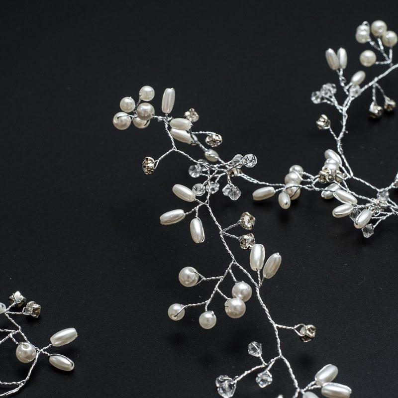 Свадебное украшения для волос с имитацией жемчуга ручной работы