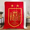 Spain National Football Team Emblem Design Warm blanket Flannel blanket for bedroom, living room, sofa, and nap sofas