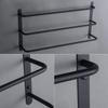 Promotion!Three Stagger Layers Towel Holder Bars Towel Rack Bathroom Accessories Set 304 Stainless Steel Matte Black