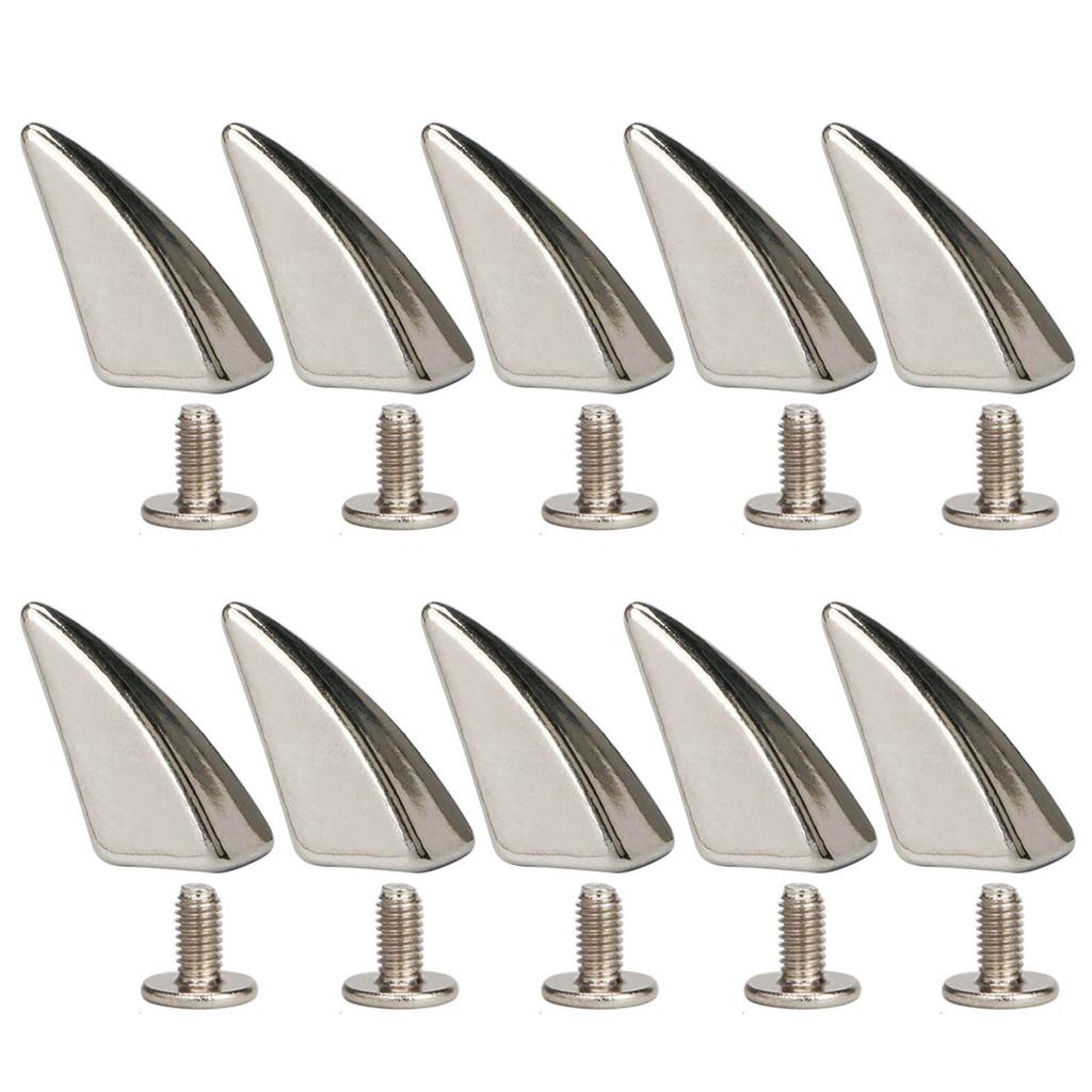Набор декоративных заклепок 10 шт. Панк-стиль Пряжки-гвозди Винтовые заклепки-шипы для DIY-поделок ПУ ремень Обувь Одежда Шипы