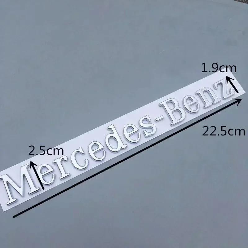 AABGU1 3D ABS Car Emblem Stickers For Mercedes Benz Original Letter Logo Modified Dody Rear Tail Standard Accessories Universal Decals