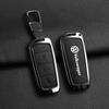Leather Car Zinc Alloy  Key Case Cover Remote Shell For Volkswagen VW Passat  3C CC B6 B7 B7L R36 Maogotan B5 Keychain Accessory zw5