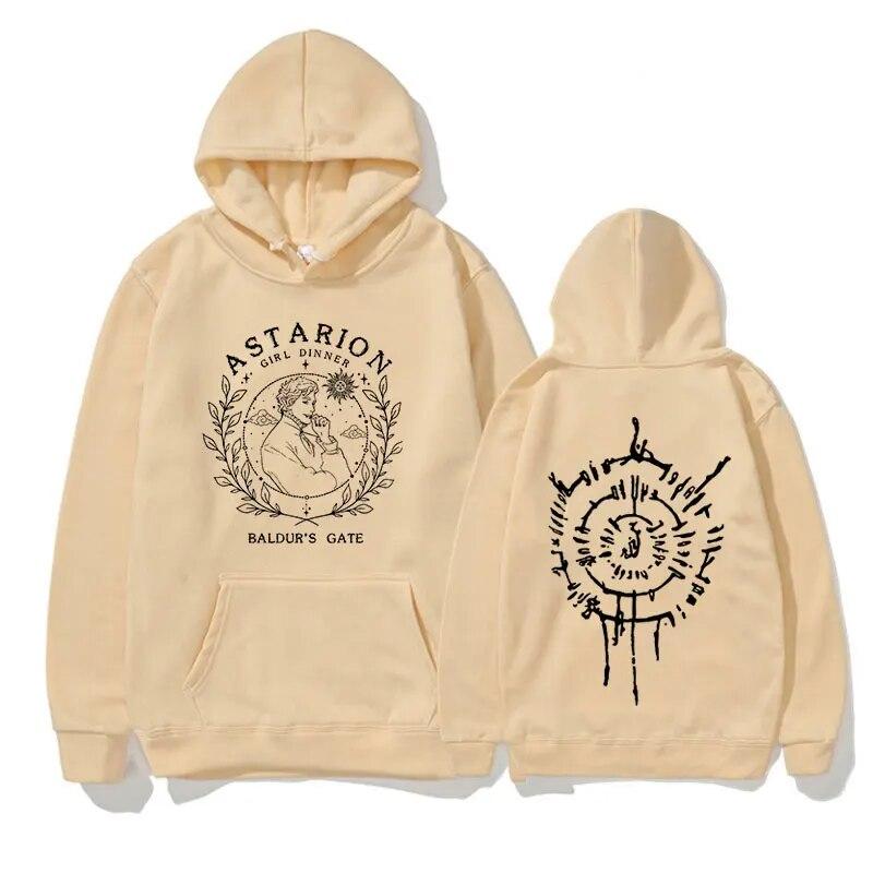 Горячая 2023 пуловер Astarion с капюшоном унисекс, повседневные модные толстовки с длинными рукавами, унисекс, свободные флисовые толстовки большого размера, уличная одежда