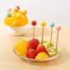 Anti-scald Mushroom Fruit Fork Creative Mushroom Fruit Fork Set Dessert Salad Fork  Table Ornaments