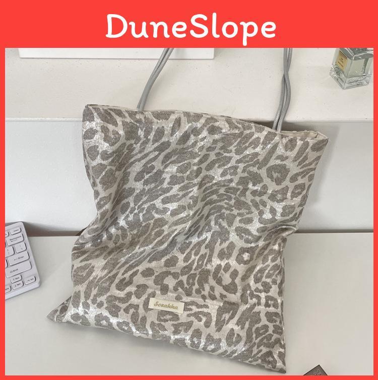 Casual Leopard Print Shoulder Bag For Women With Polyester Material And Large Capacity For Daily Use