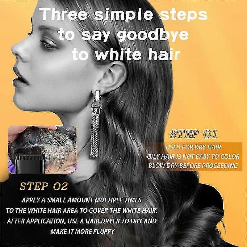 2-in-1 Hair Color Stick & Comb, Waterproof and Sweat-Proof Hair Dye Comb, Instant Convenient Root Touch Up for Gray Hair, Touch up Comb for Women & Me