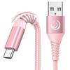 USB Type-C Кабель [2 м, Комплект из 2 шт.] Зарядный Кабель 3A Быстрая Зарядка Ультрапрочный Плетеный Нейлон Шнур для Samsung Galaxy S21 S20 S8 [83]