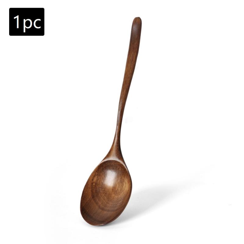 Ложка из нанму Прочная и легко моющаяся Длинная ручка Большая круглая суповая ложка Многофункциональная портативная ложка Столовая посуда