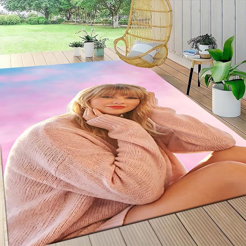 Pink Dream Portrait Carpet Rug Soft Washable Antislip Home Living Room Sofa Mats Personalized Christmas Rug