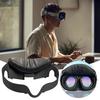 Подушечка для лица VR-гарнитуры для Meta Quest 3 из искусственной кожи, дышащая, для очков виртуальной реальности, чехол-подушка для лица, запасные части, аксессуары