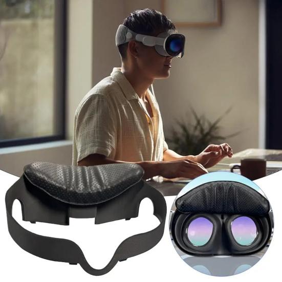 Подушечка для лица VR-гарнитуры для Meta Quest 3 из искусственной кожи, дышащая, для очков виртуальной реальности, чехол-подушка для лица, запасные части, аксессуары
