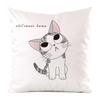 Nordic Minimalist Hand-Painted Cat Digital Printing Short Plush Pillow Covers For Car Sofa Office Cushion Cover Home Goods