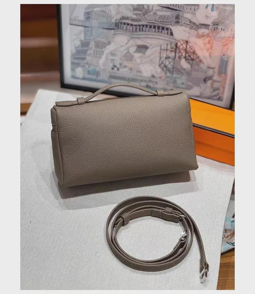 2024 женская сумка через плечо и на плечо из натуральной кожи с зернистой кожей личи - модная сумка и косметичка