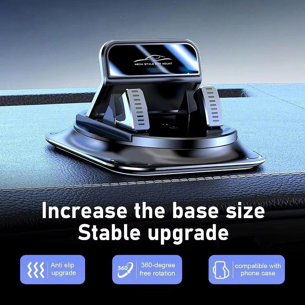 PC+ABS Silicone Phone Dashboard Mount 360 Degree Rotatable Mobile Phone Holder In Car