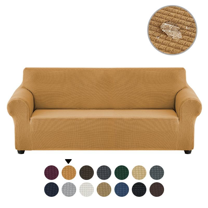 Waterproof Elastic Sofa Covers 1/2/3/4 Seats Solid Couch Cover Sofa Slip Cover Protector Bench Covers