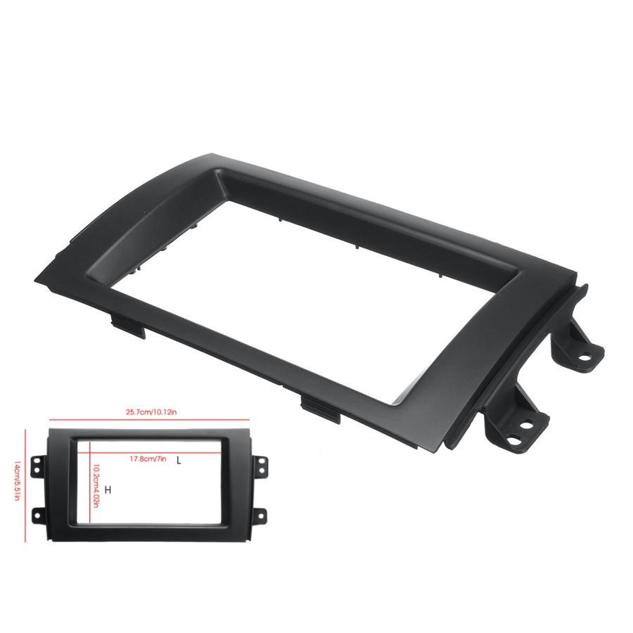 For 2007-13 Suzuki SX4 Double Din Stereo Radio Plate Frame Panel Trim Dash Kit