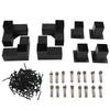 Pergola Bracket Steel DIY Elevated Wood Stand Hardware Kit for Outdoor Woodworking 8pcs