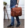 Soft Goat Leather Messenger Bag Shoulder Laptop Bag Briefcase Best Bag