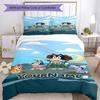 Bluey 112 Customize your name Bedding Set Breathable Duvet Cover with Pillowcases Home Decoration Birthday Gift