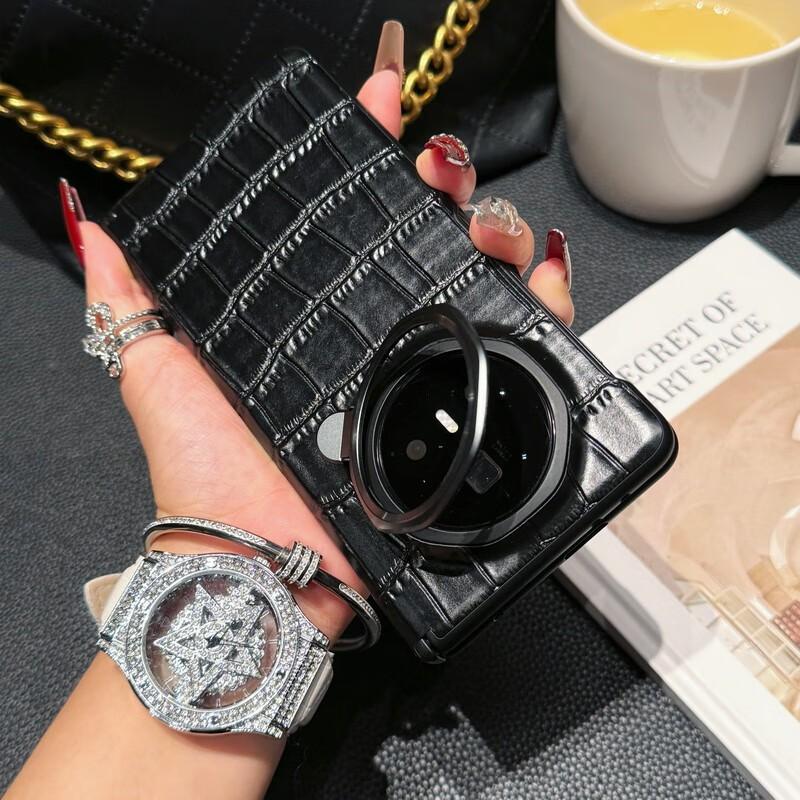 Premium Full-Body Leather Case Honor Magic V3 Foldable Phone With Lens Support Hinge Protection Magnetic