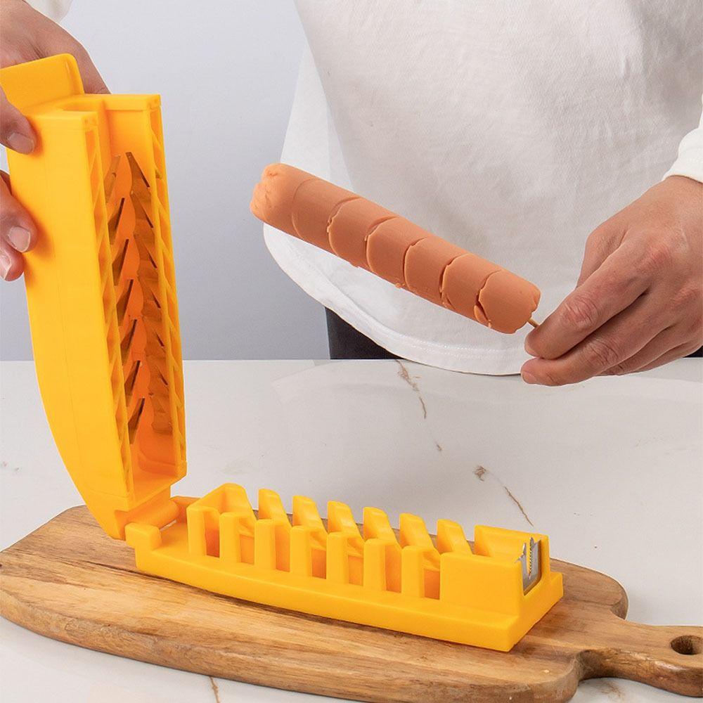 Creative Hot Dog Cutter DIY Banana Cutter Multifunctional Sausage Peeler  Camping