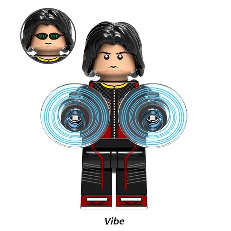 DC Comics Flash Рисунок Игрушка Lego Минифигурки Обучающие Deadshot Vibe Блоки Кирпичи Игрушки X0188