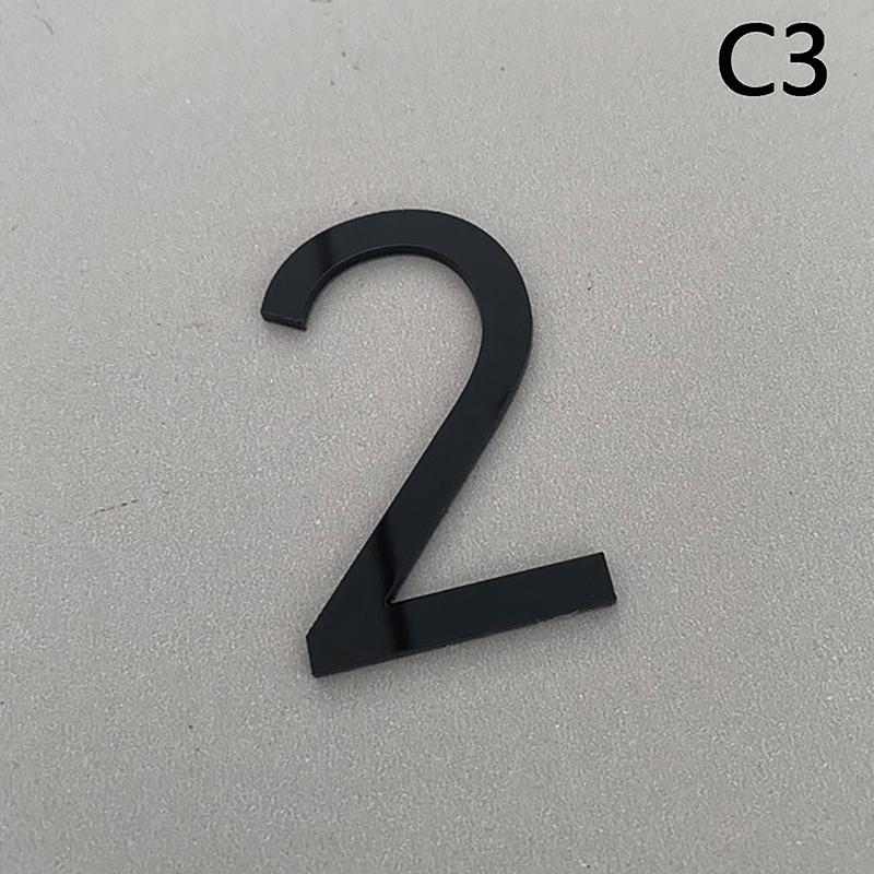 3D самоклеящаяся современная табличка на дверь с цифрами 0-9, номер дома, номер двери, номер почтового ящика, адрес отеля, наклейка с цифрами, знак