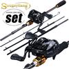 Портативная катушка для удочки, комбо, дорожная удочка, удочка 13BB, сверхлегкая рыболовная катушка для приманки