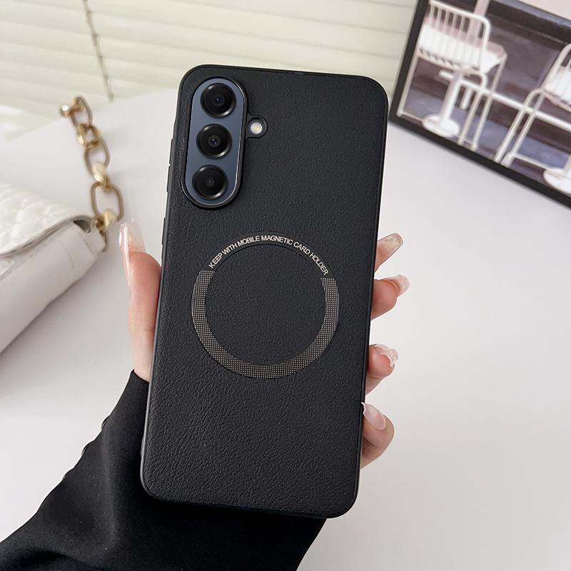 PU Leather Wireless Charging For Magnetic Case For Samsung Galaxy A6 A16 A36 G Soft Back Cover