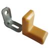 Komandorek furniture angle, metal bracket + cover YELLOW (25) 100 PCS