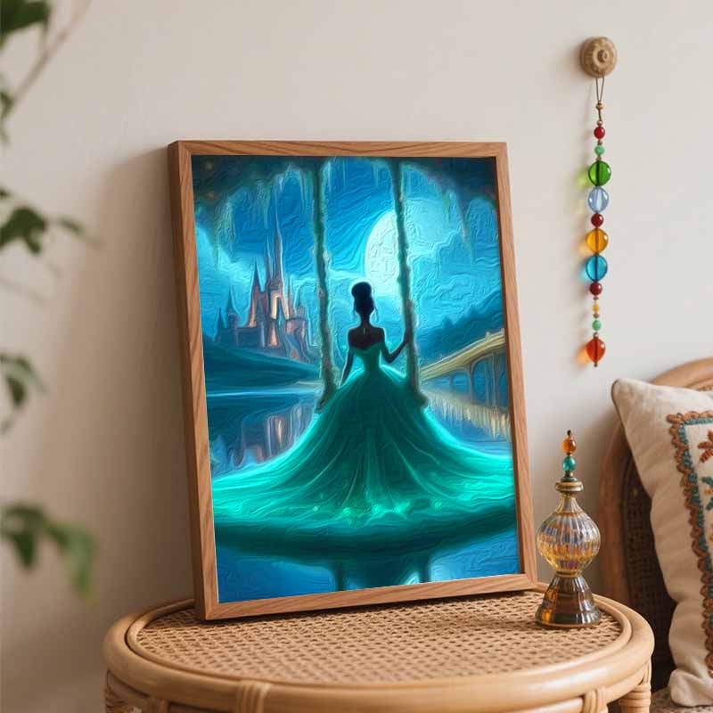 Disney Анимация цифровая масляная живопись принцесса замок DIY ручная роспись раскраска домашний декор художественные принадлежности поделки настенный декор