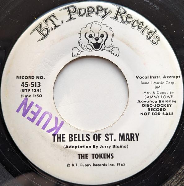 7-дюймовая пластинка ТОКЕНЫ Колокола Св. Мэри 45513PROMO B.T. PUPPY REC 1965 США Поп Б/у