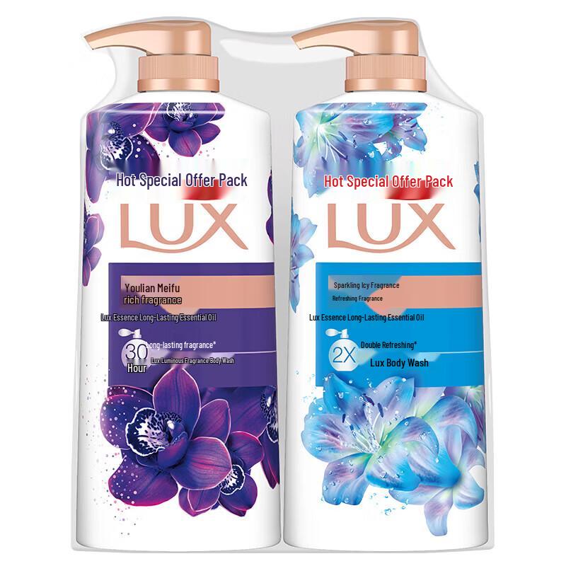 lux Гель для душа (двойная упаковка): Очаровательный Лотос и Ледяная Прохлада