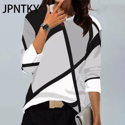 JPNTKY Женская мода осень-зима с длинным рукавом и круглым вырезом повседневные платья