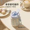 Stylish Leopard Print Insulated Travel Mug 360ml Double-Drinking Lid Stainless Steel Cup Car Office Outdoor